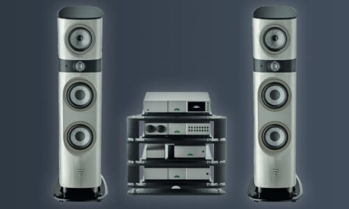 Hệ thống âm thanh full set-up màu xám xi măng độc đáo, kỉ niệm 10 năm xác nhập thương hiệu Focal và Naim